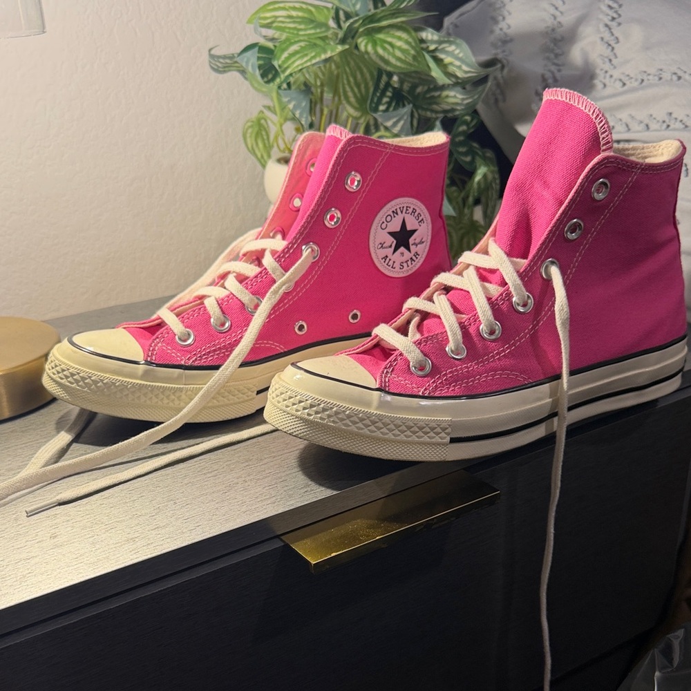 Converse Fuchsia High-Top Sneakers